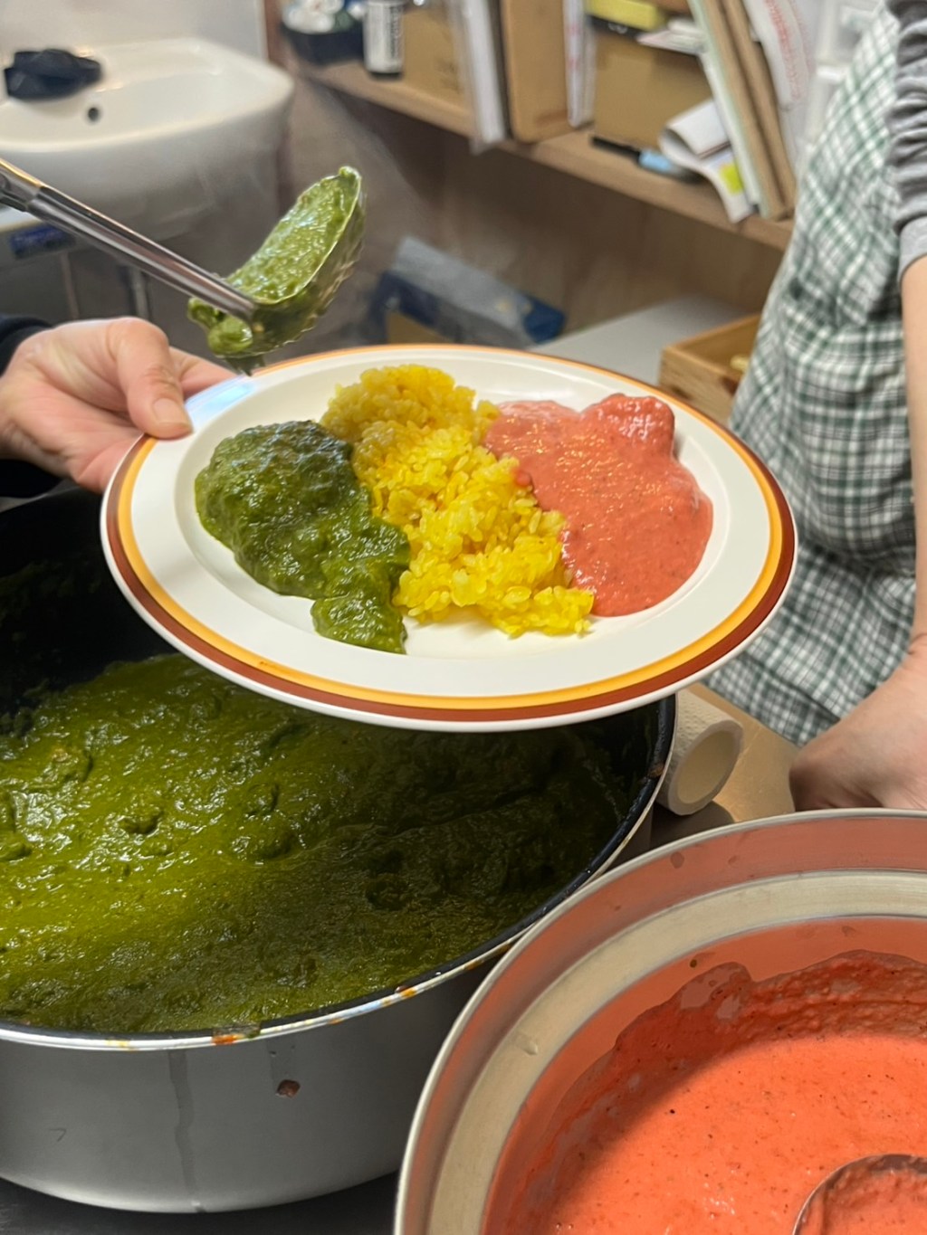 森色カレーとピンクカレーのレシピ